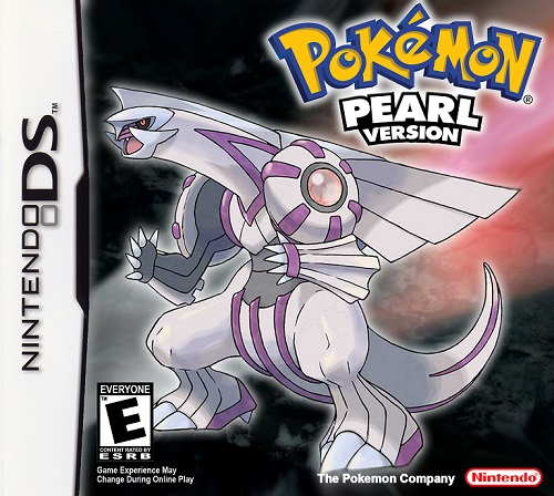 Front cover for Pokemon Pearl on the Nintendo DS.