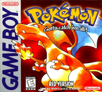 Front cover for Pokemon Red on the Nintendo Game Boy.