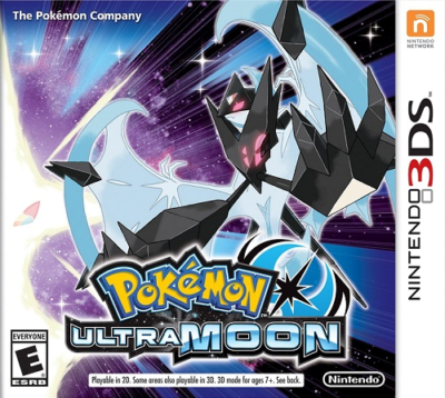 Front cover for Pokemon Ultra Moon on the Nintendo 3DS.
