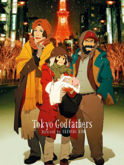 Front cover for Tokyo Godfathers.