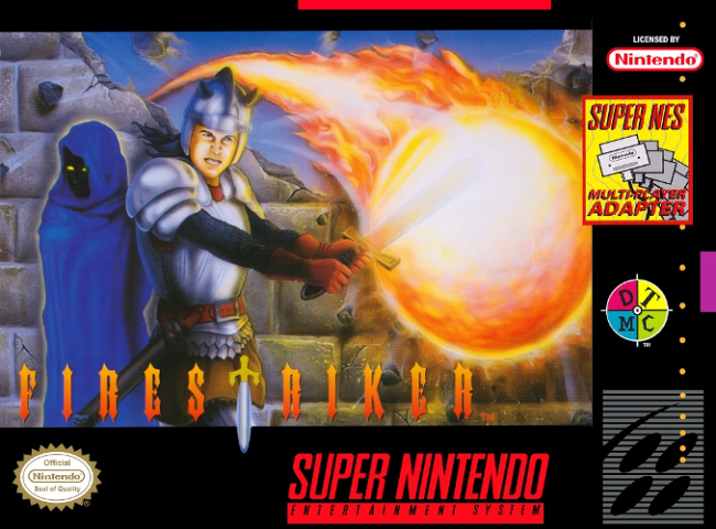 Frpnt cover for the Super Nintendo game Fire striker.