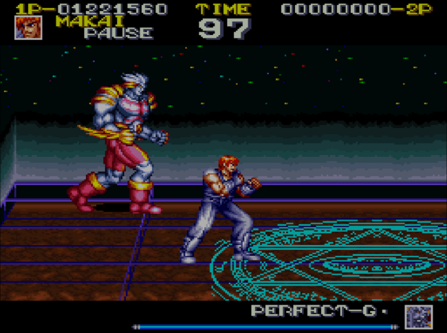 The final boss fight in Ghost Chaser Densei.