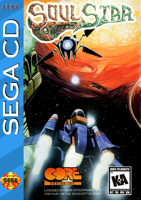 Front cover for Soulstar on the Sega CD add-on console.