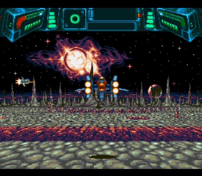 An all-terrain stage in Soulstar.