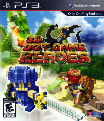 Front cover for 3D Dot Game Heroes on the Sony PlayStation 3.