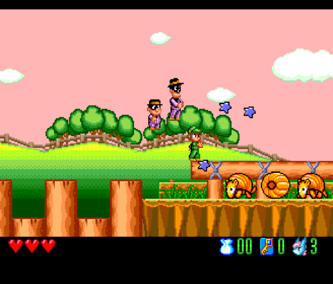 Second screenshot for the PC-Engine import game Aoi Blink.