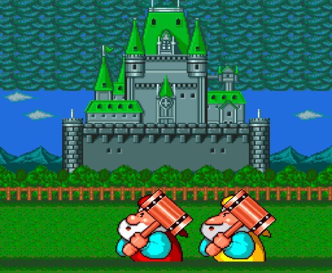First screenshot for Don Doko Don on PC-Engine.
