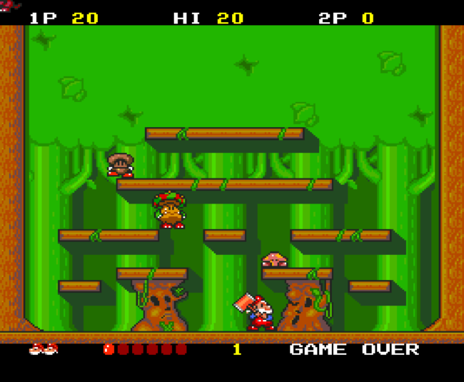Second screenshot for Don Doko Don on the PC-Engine.