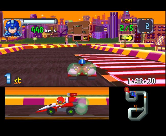 A race track in the city.