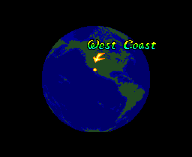 The first screenshot for the PC-Engine CD game Road Spirits.