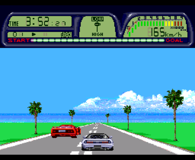 The second screenshot for the PC-Engine CD import game Road Spirits.