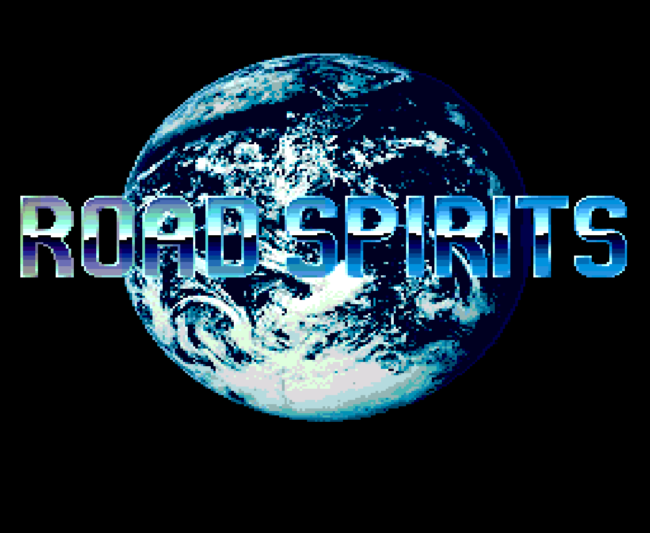 Title screen for the PC-Engine CD game Road Spirits.
