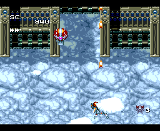 The second screenshot for the PC-Engine CD game Seirei Senshi Spriggan.