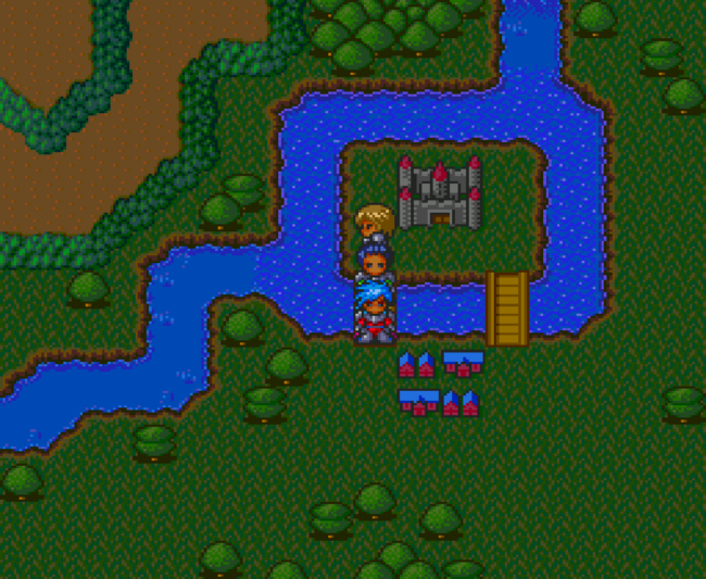 The first screenshot for the PC-Engine CD import RPG Startling Odyssey II.
