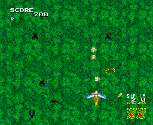 The second screenshot for the PC-Engine CD game Sylphia.