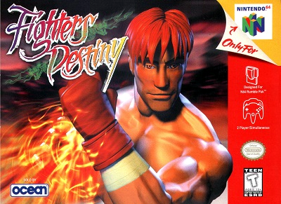 Front cover for Fighter's Destiny on the Nintendo 64.