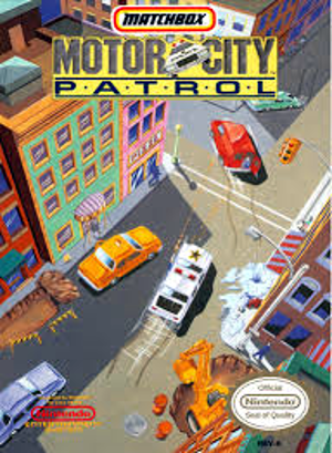 Front cover for Motor City Patrol on the Nintendo Entertainment System.