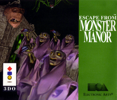 Front cover for Escape From Monster Manor on the Panasonic 3DO.