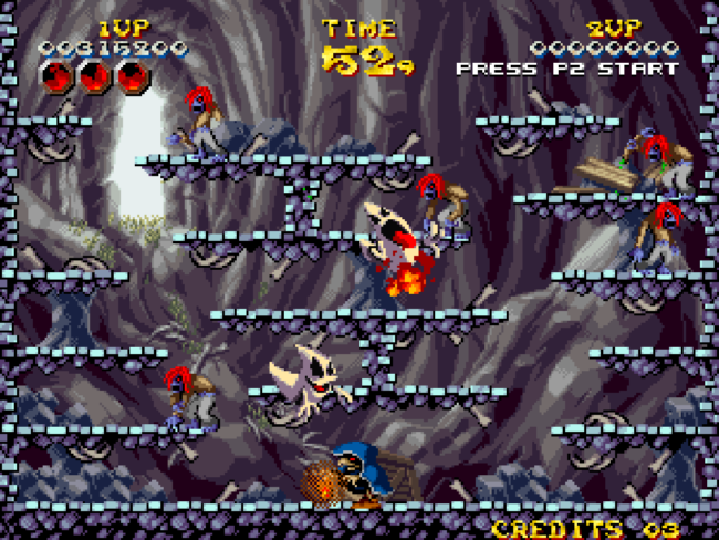A late-game encounter with enemies.