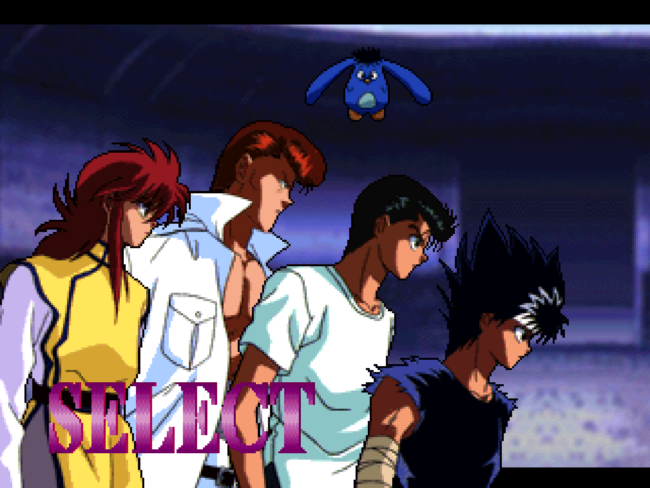 The character select screen in the story mode.