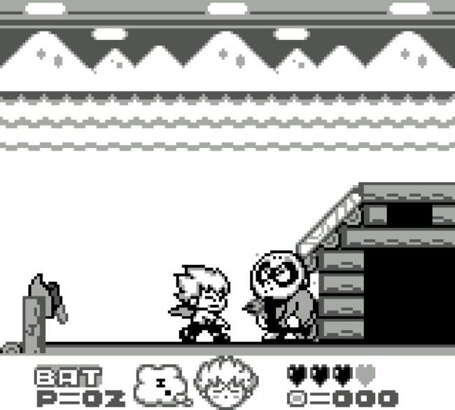 The boss battle against the Jason (or Rick from Splatterhouse) impersonator.
