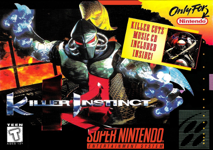 Front cover for Killer Instinct on the Super Nintendo.