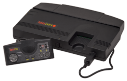 Front view of the original model Turbografx-16.