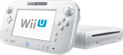 White edition of the Wii U home console.