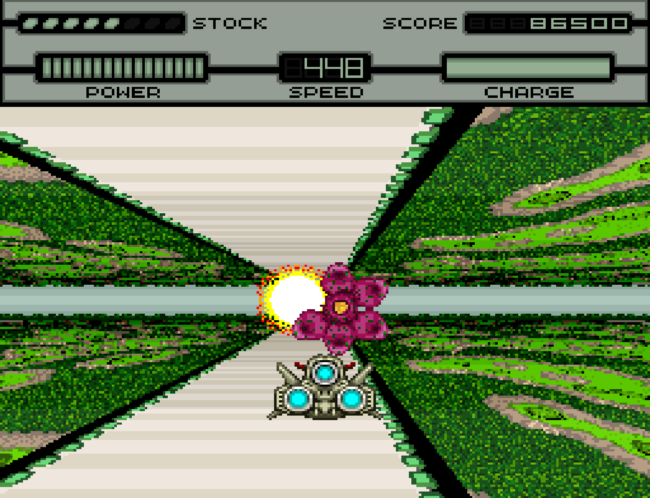 A forest stage in HyperZone.