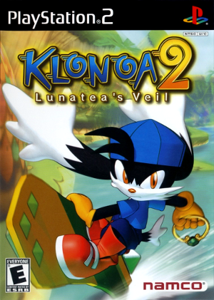 Front cover for Klonoa 2: Lunatea's Veil on the Sony PlayStation 2.