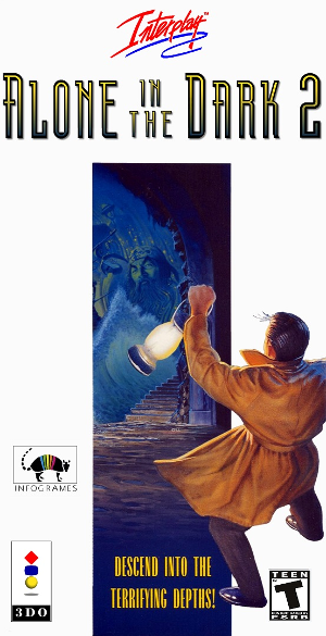Front cover for Alone in the Dark 2 on the Panasonic 3DO.