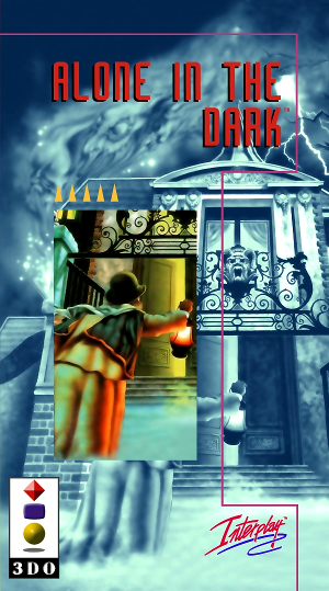 Front cover for Alone in the Dark on the Panasonic 3DO.