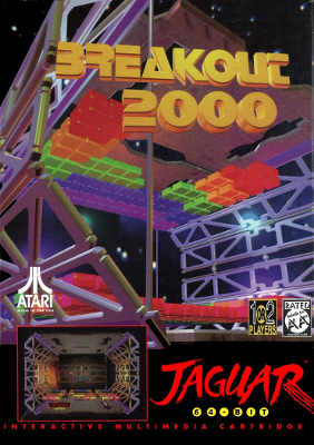 Front cover for Breakout 2000 for the Atari Jaguar.