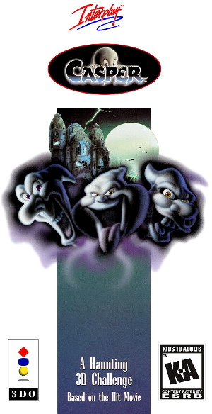 Front cover for Casper on the Panasonic 3DO.
