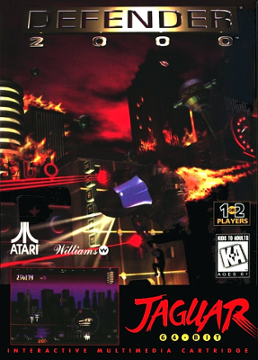 Front cover for Defender 2000 on the Atari Jaguar.