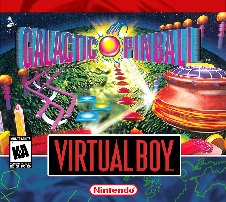 Front cover for Galactic Pinball on the Nintendo Virtual Boy.