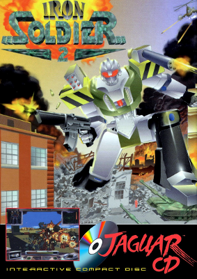 Front cover for Iron Solder 2 on the Atari Jaguar CD.