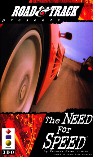 Front cover for Need for Speed on the Panasonic 3DO.