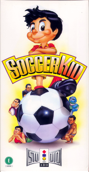 Front cover for Soccer Kid on the Panasonic 3DO.