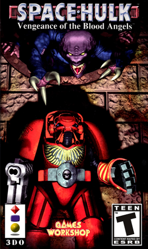 Front cover for Space Hulk on the Panasonic 3DO.