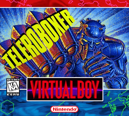 Front cover for Teleroboxer on the Nintendo Virtual Boy.