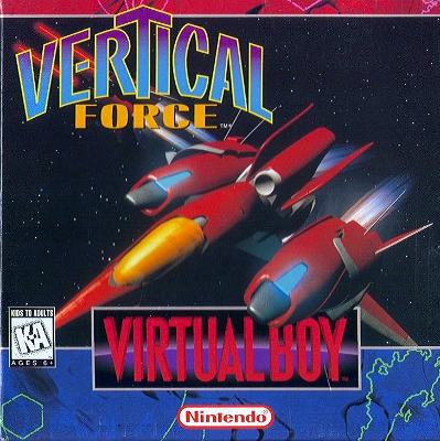 Front cover for Vertical Force on the Nintendo Virtual Boy.