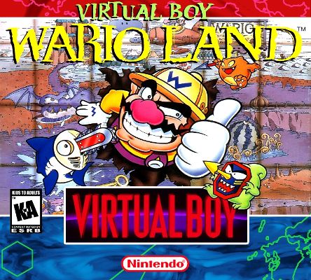Front cover for Virtual Boy Wario Land on the Nintendo Virtual Boy.