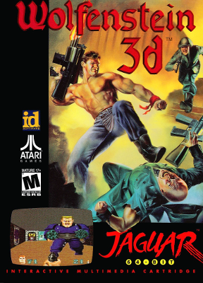 Front cover for Wolfenstein 3D for the Atari Jaguar.