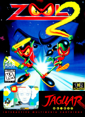 Front cover for Zool 2 on the Atari Jaguar.