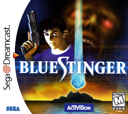 Front cover for Blue Stinger on the Sega Dreamcast.