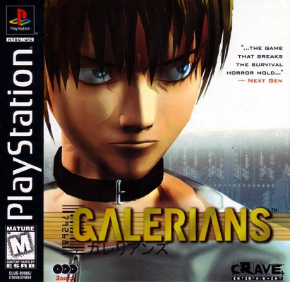 Front cover for Galerians for the Sony PlayStation.