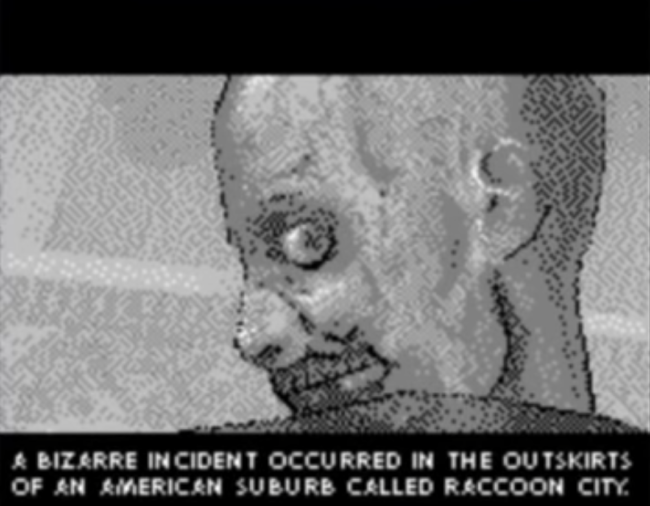 The opening story sequence in Resident Evil 2 for the Tiger Game.com.