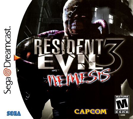 Front cover for Resident Evil 3: Nemesis for the Sega Dreamcast.
