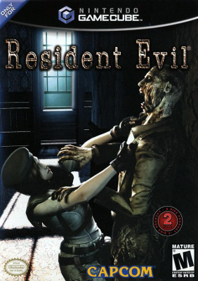 Front cover for the Resident Evil Remake for the Nintendo Gamecube.